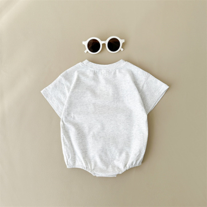 Baby Boy/Girl USA Print Short Sleeve Bodysuit