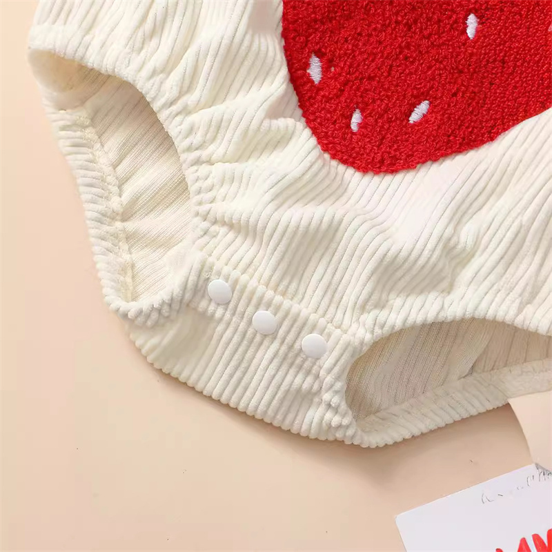 Baby Girl/Boy Red Strawberry Bodysuit