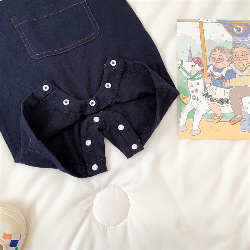 Baby Boy False Two-piece Short Sleeve Romper
