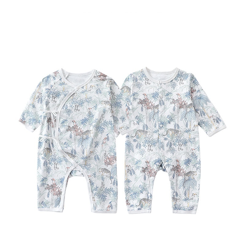 Baby Boy/Girl Cute Tropical Rain Forest Long Sleeve Romper