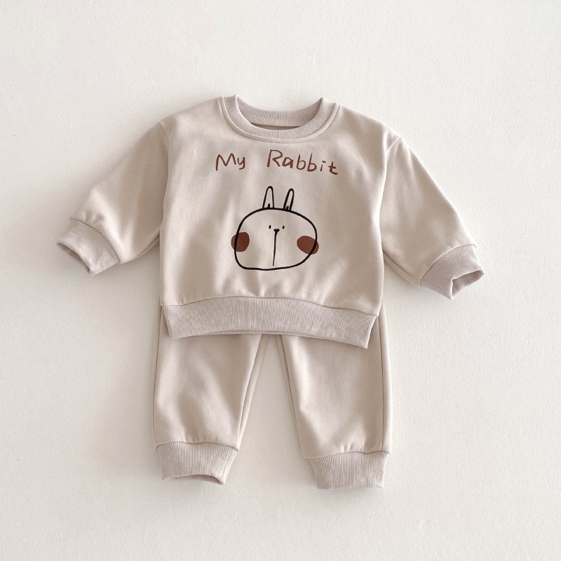 2pcs Baby Girl Alphabet Cute Rabbit Set