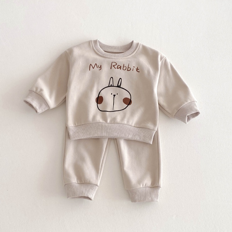 2pcs Baby Girl Alphabet Cute Rabbit Set