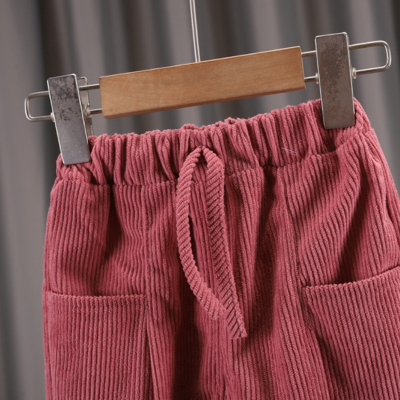 2pcs Baby Boy/Girl Chest Badge Corduroy Set