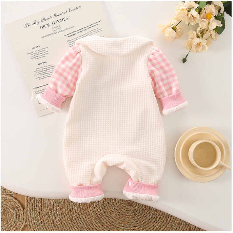 Baby Girl Cute Bunny Strawberry Romper