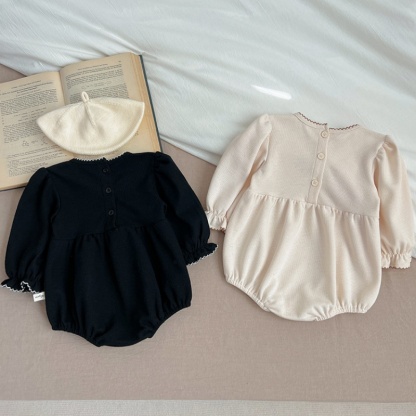 Baby Girl Lace Printing Bodysuit 