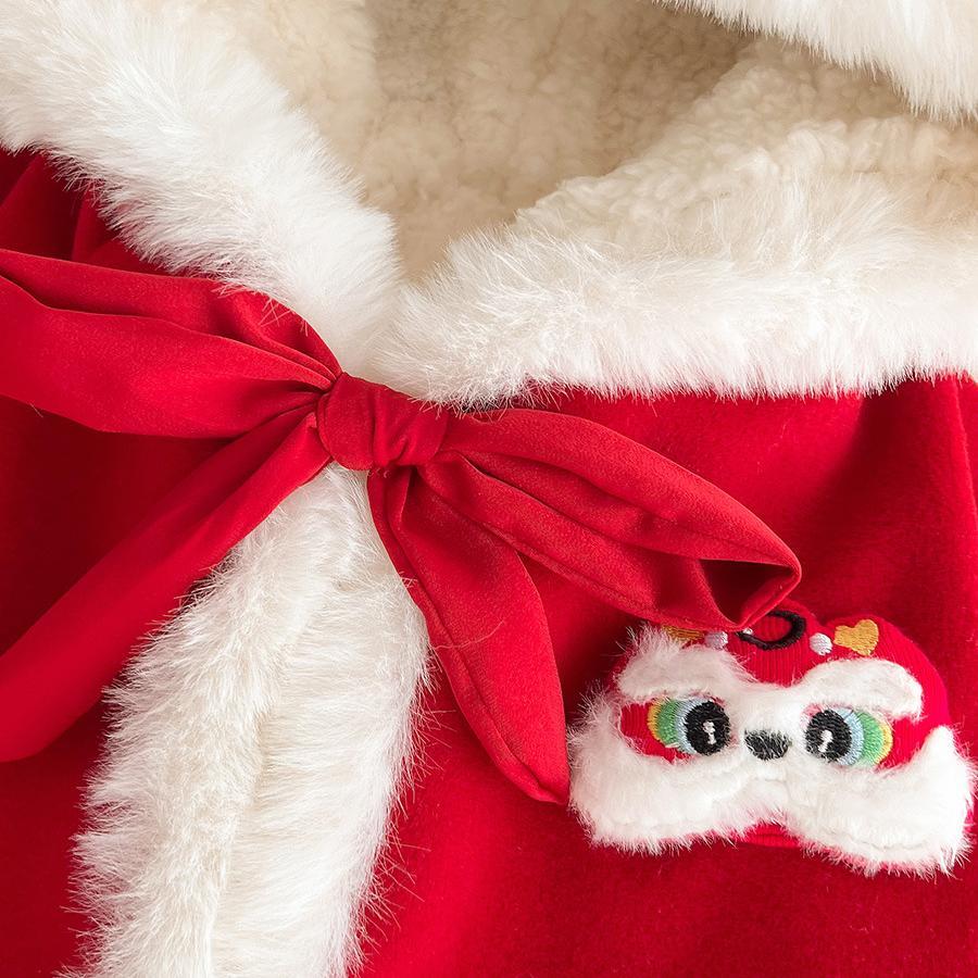 Baby Christmas Hooded Cape