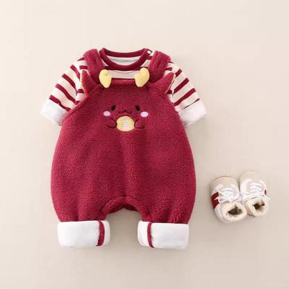 2pcs Baby Dragon Bottom with Stripe Top Set