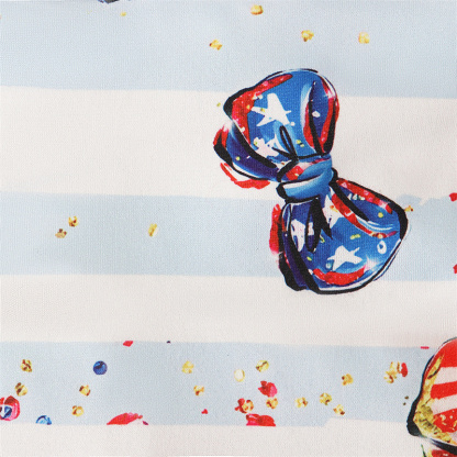 2pcs Baby Boy American Independence Day Bow Tie T-shirt with Pant Set