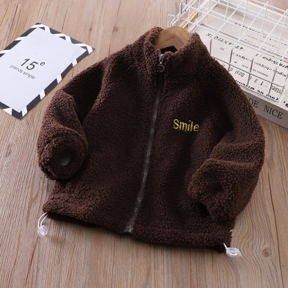 Baby Boy/Girl Chambray Smiley Zip Top