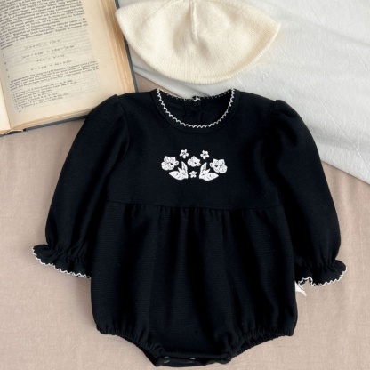 Baby Girl Lace Printing Bodysuit 