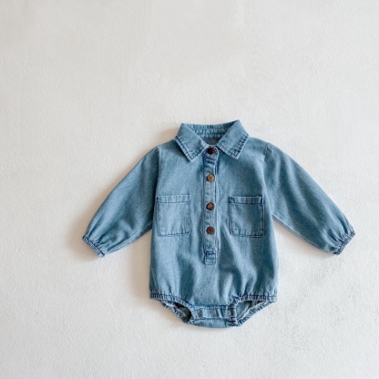 Baby Girl/Boy Soft Denim Bodysuit
