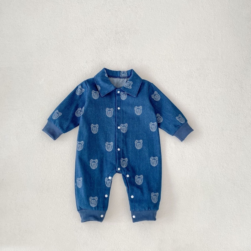 Baby Girl Padded and Thickened Cute Bunny Romper with Hat