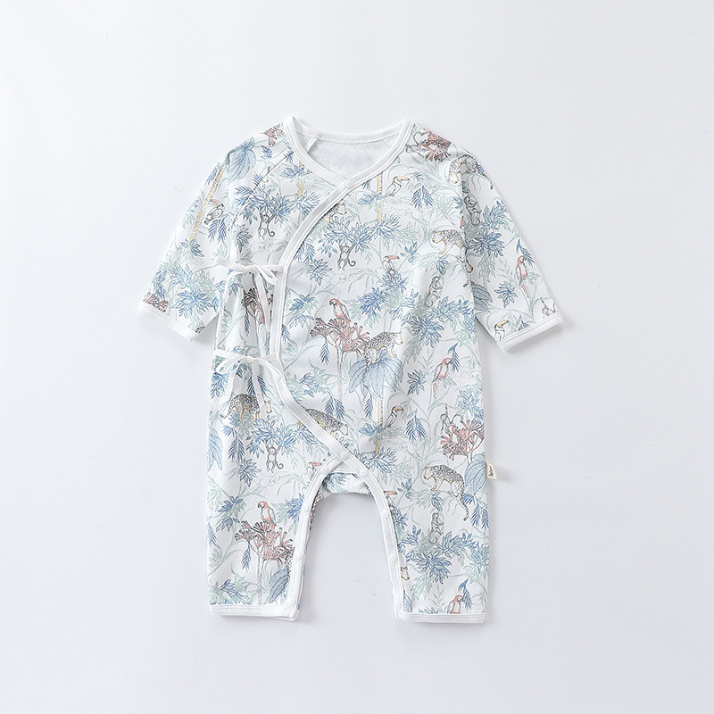 Baby Boy Cute Fluff Bear Graphic Pocket Long Sleeve Romper-kissminis