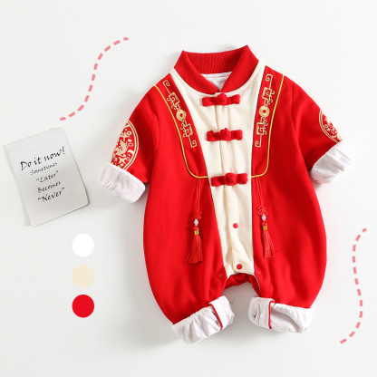 Baby Pendants Color Clash Romper