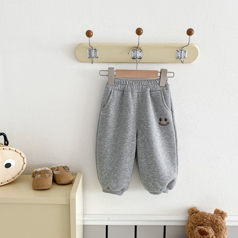 Baby Boy/Girl Fashion Casual Smiley Face Print Back Pocket Pants