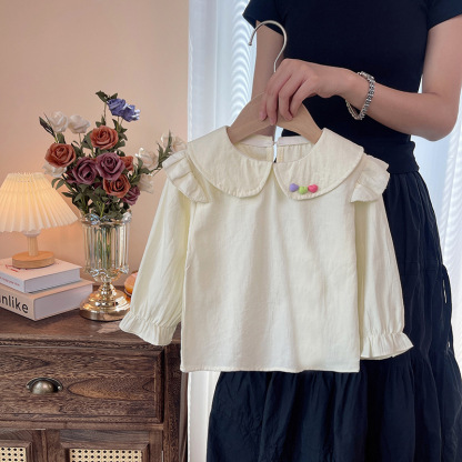 3pcs Baby Girl Cute Long Sleeve Heart Sweater Set