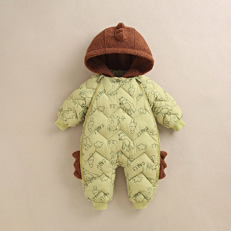 Baby Boy/Girl Cute Animal Hooded Cotton Padded Romper