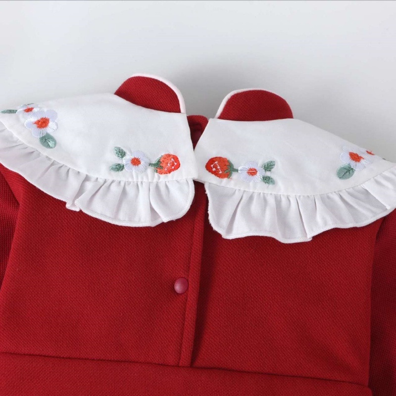 Baby Girl Chinese Style Bunny Strawberry Romper with Hat