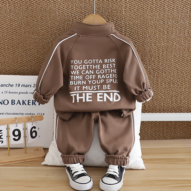 3pcs Baby Boy Long Sleeve Casual Sport Smiley Set