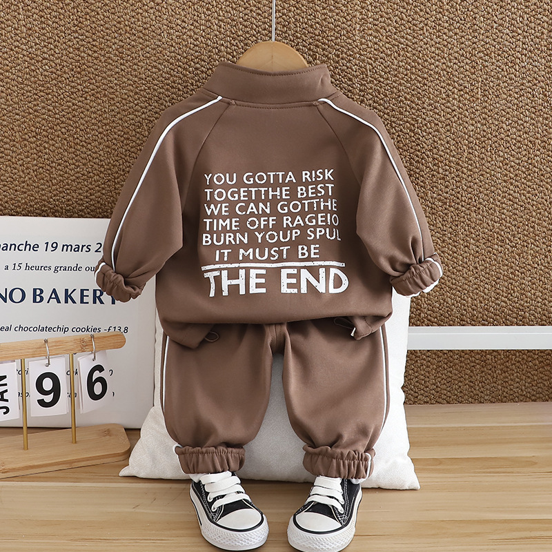 3pcs Baby Boy Long Sleeve Casual Sport Smiley Set