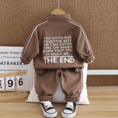 3pcs Baby Boy Long Sleeve Casual Sport Smiley Set