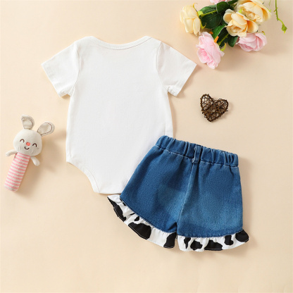 2pcs BabyGirl Pink Hat Bodysuit with Pant Set
