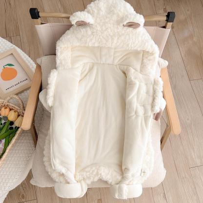 Baby Winter Bear Doll Romper