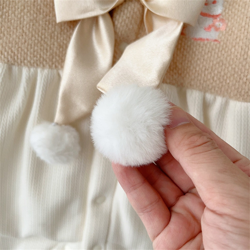 Baby Cartoon Cute Bow Tie Romper