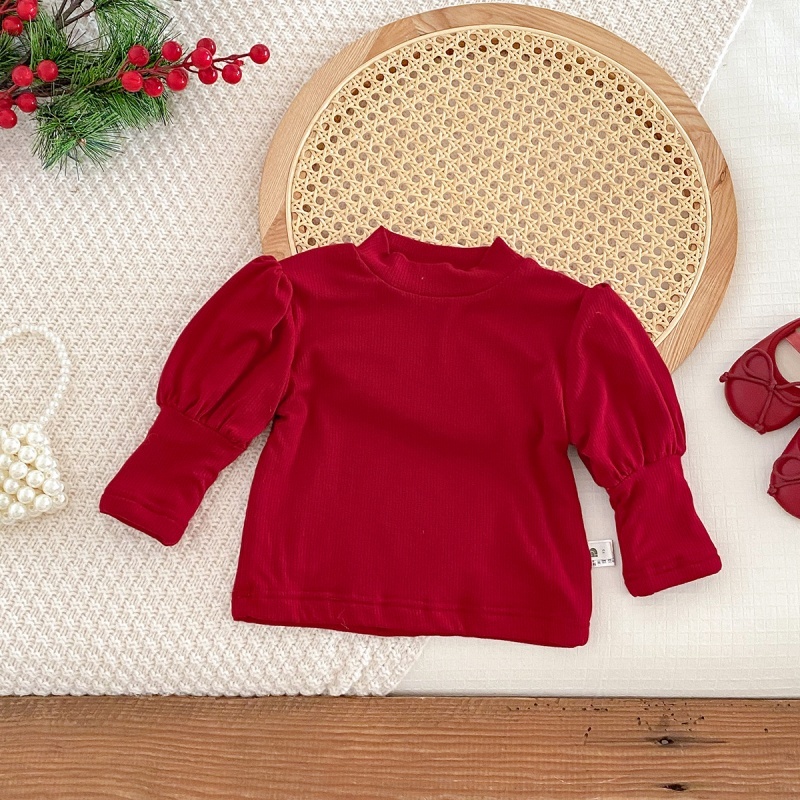 2pcs Baby Girl Christmas Padded Romper Set