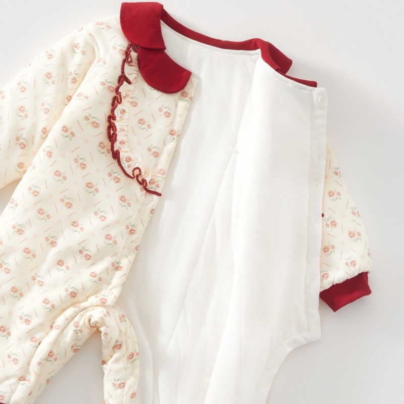 Baby Boy/Girl Floral Pattern Romper