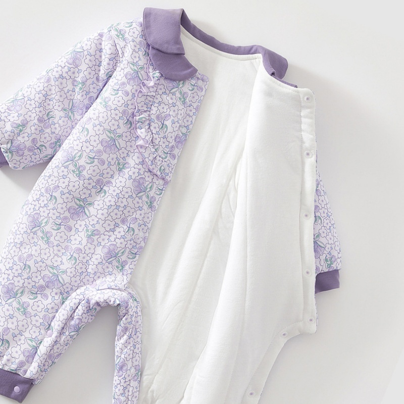 Baby Boy/Girl Purple Cherry Blossom Romper