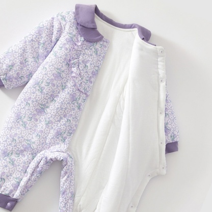 Baby Boy/Girl Purple Cherry Blossom Romper