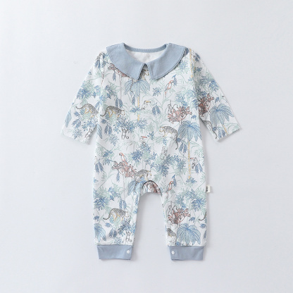 Baby Boy/Girl Cute Tropical Rain Forest Long Sleeve Romper