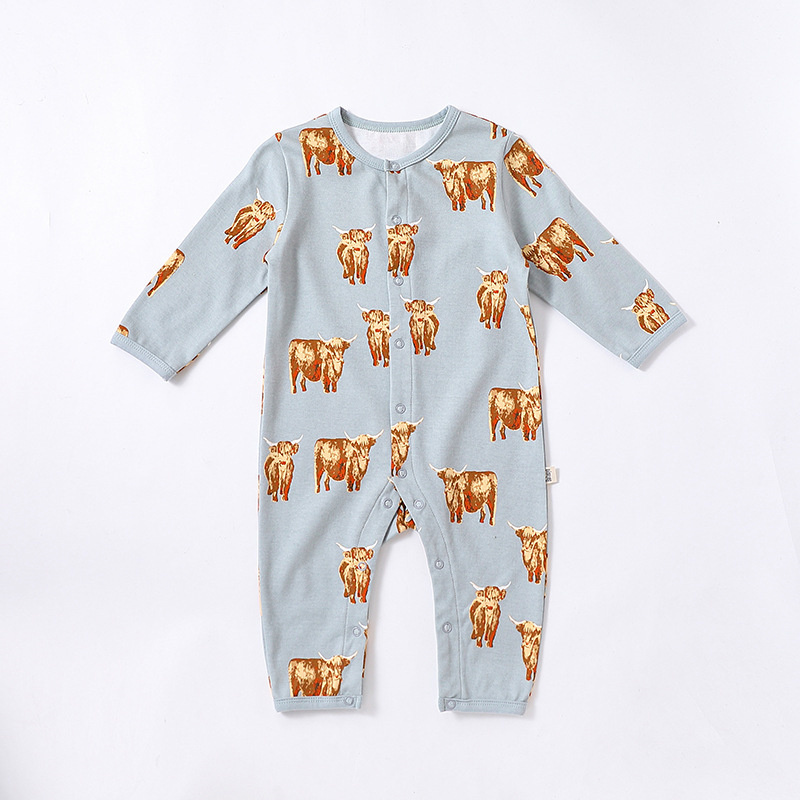 Baby Boy/Girl Cute Animal Balloon Long Sleeve Romper