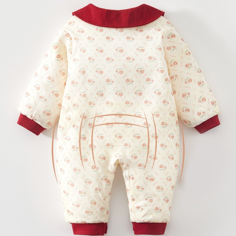 Baby Boy/Girl Floral Pattern Romper