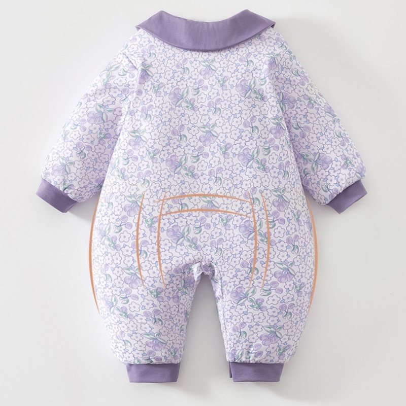 Baby Boy/Girl Purple Cherry Blossom Romper
