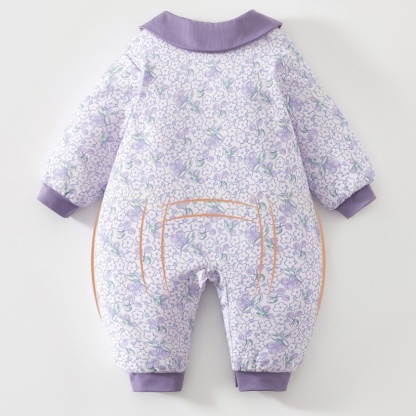 Baby Boy/Girl Purple Cherry Blossom Romper