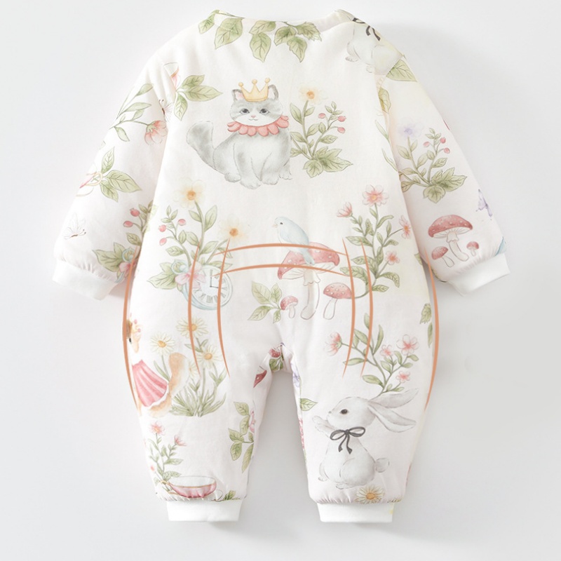 Baby Girl Cat Queen Flower Romper