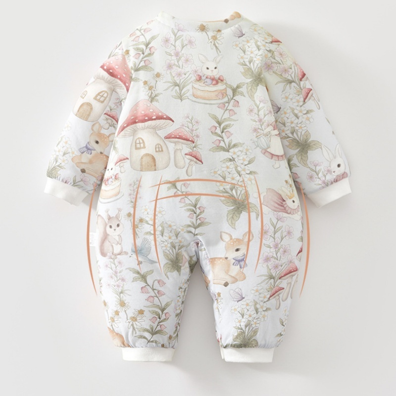 Baby Girl Mushroom Garden Romper