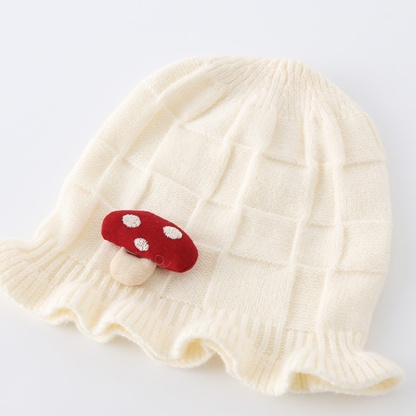 Baby Girl/Boy Knitted Cute Duck Mushroom Long Sleeve Romper