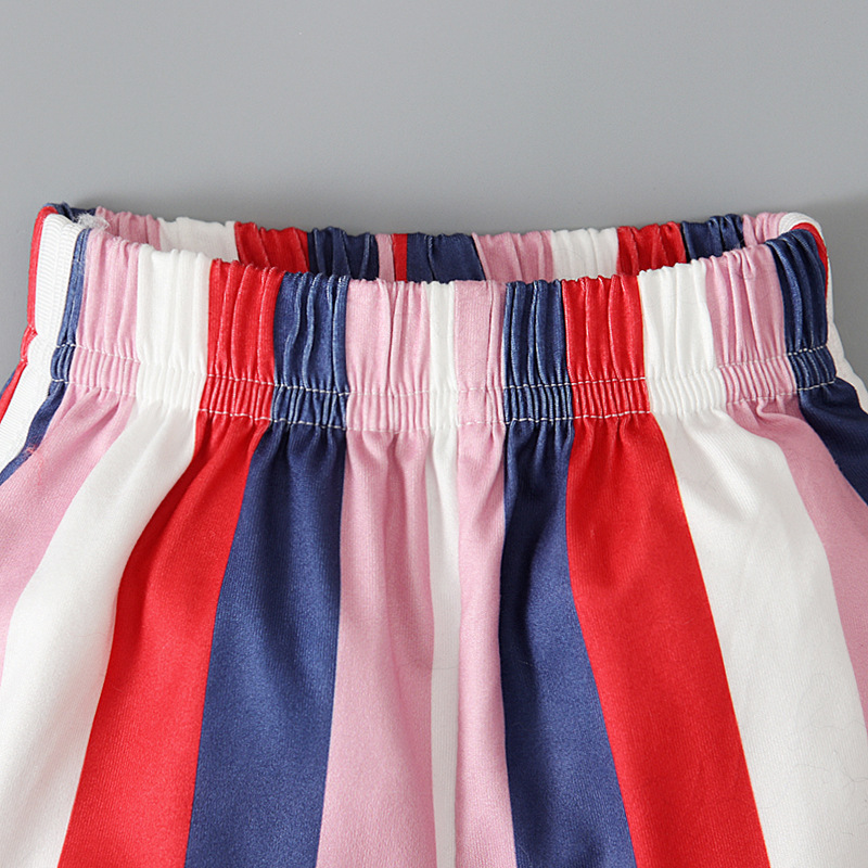 2pcs Baby Boy/Girl American Independence Day Streaks T-shirt with Pant Set