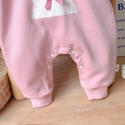 Baby Girl/Boy Cute Cartoon Kitten Elephant Long Sleeve Romper