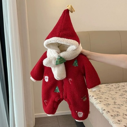 Baby Unisex New Year Fleece Romper