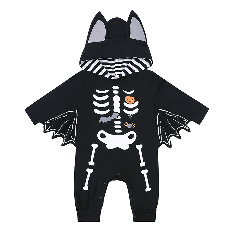 Halloween Bat Sleeve Baby Romper Jumpsuit