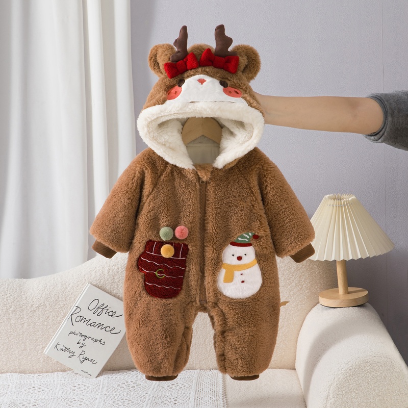 Baby Christmas Reindeer Romper