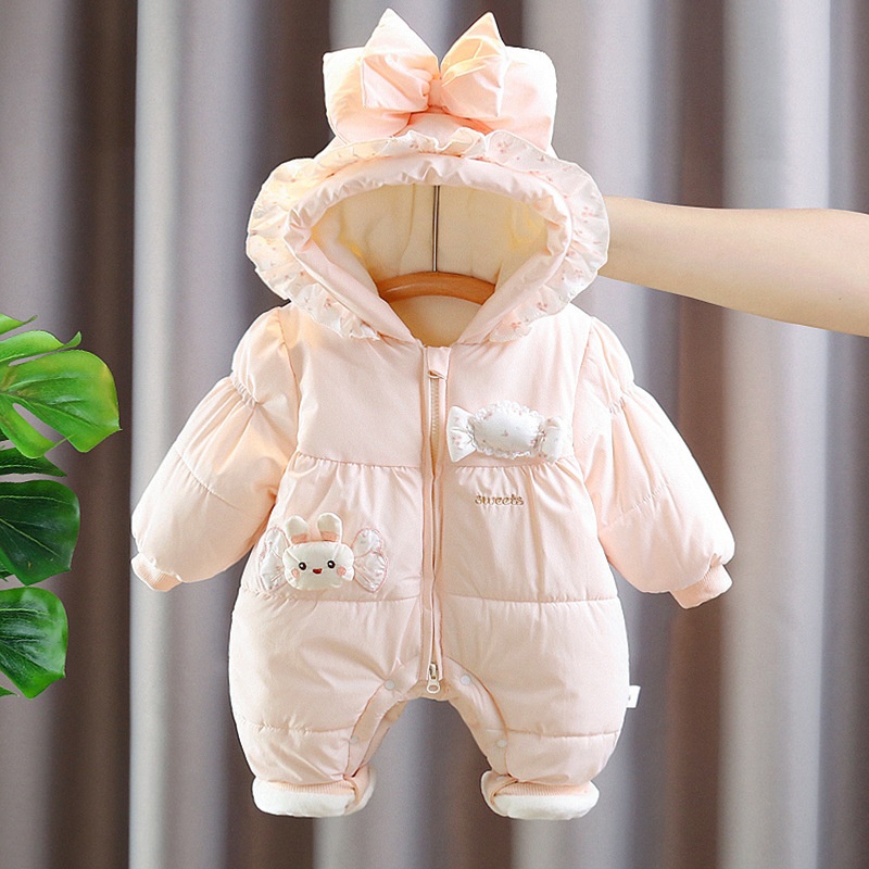 Baby Hooded Padded Warm Romper