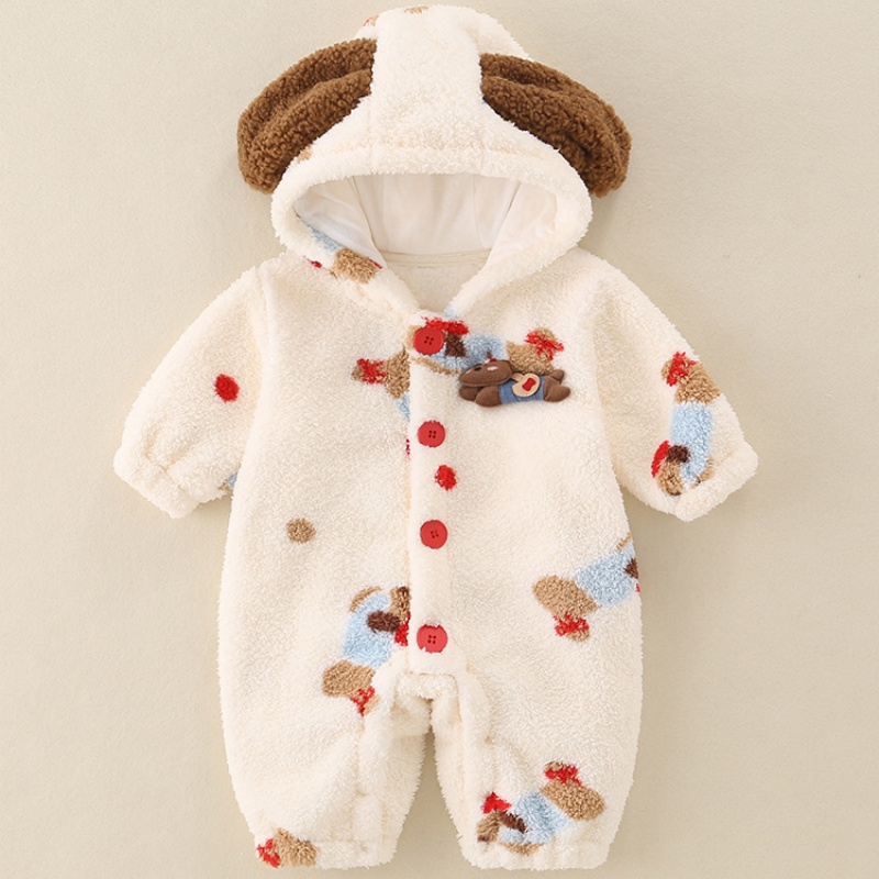 Baby Padded Hooded Romper