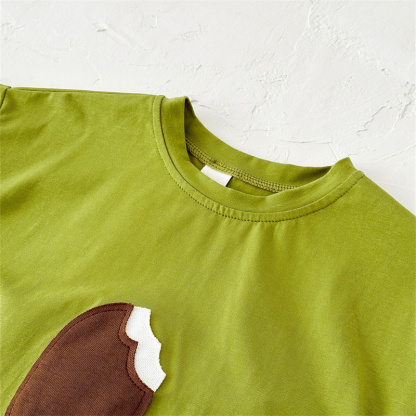 2pcs BabyBoy Ice Cream Cute T-shirt with Pant Set