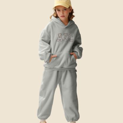 2pcs Baby Sports Padded Sweatshirt and Pant Set