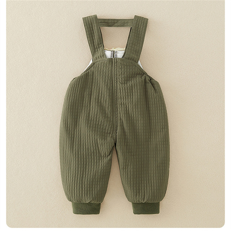 Baby Boy Cute Bear Bib Pants Romper